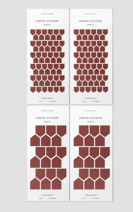 Merlot Arrow Stickers