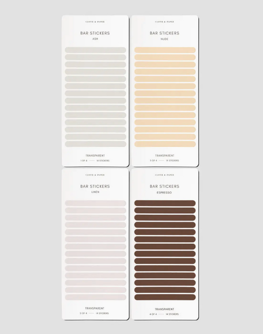 Bar Label Sticker Set