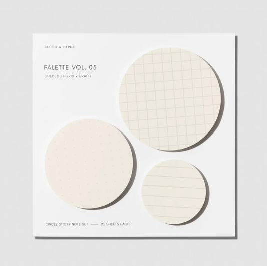 Circle Sticky Note Set
