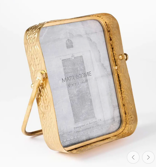 Embossed Gold Picture Frame 5x7