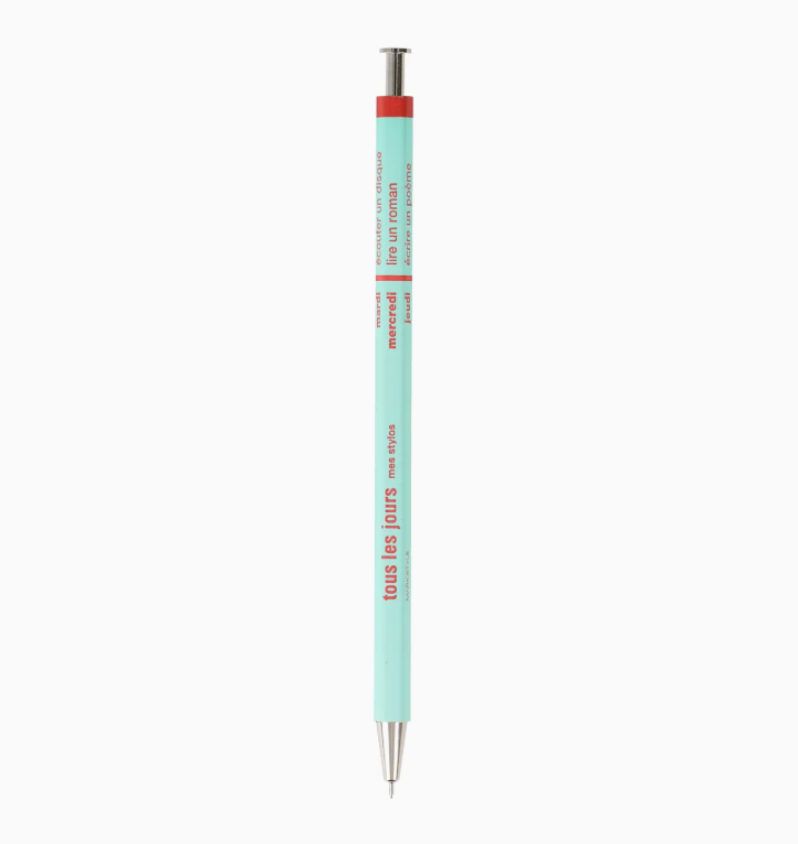 Fine Ballpoint Pen - Colorful Wooden Case