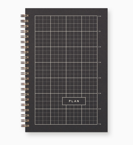 Journal Weekly Planner - Grid in Black