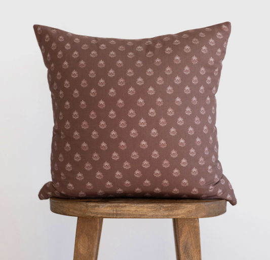 Clay Block Print Pillow 18"