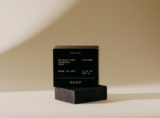 Detoxifying Charcoal Soap: Preston Leather