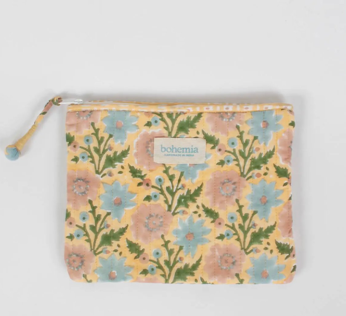 Quilted Zip Pouch, Large