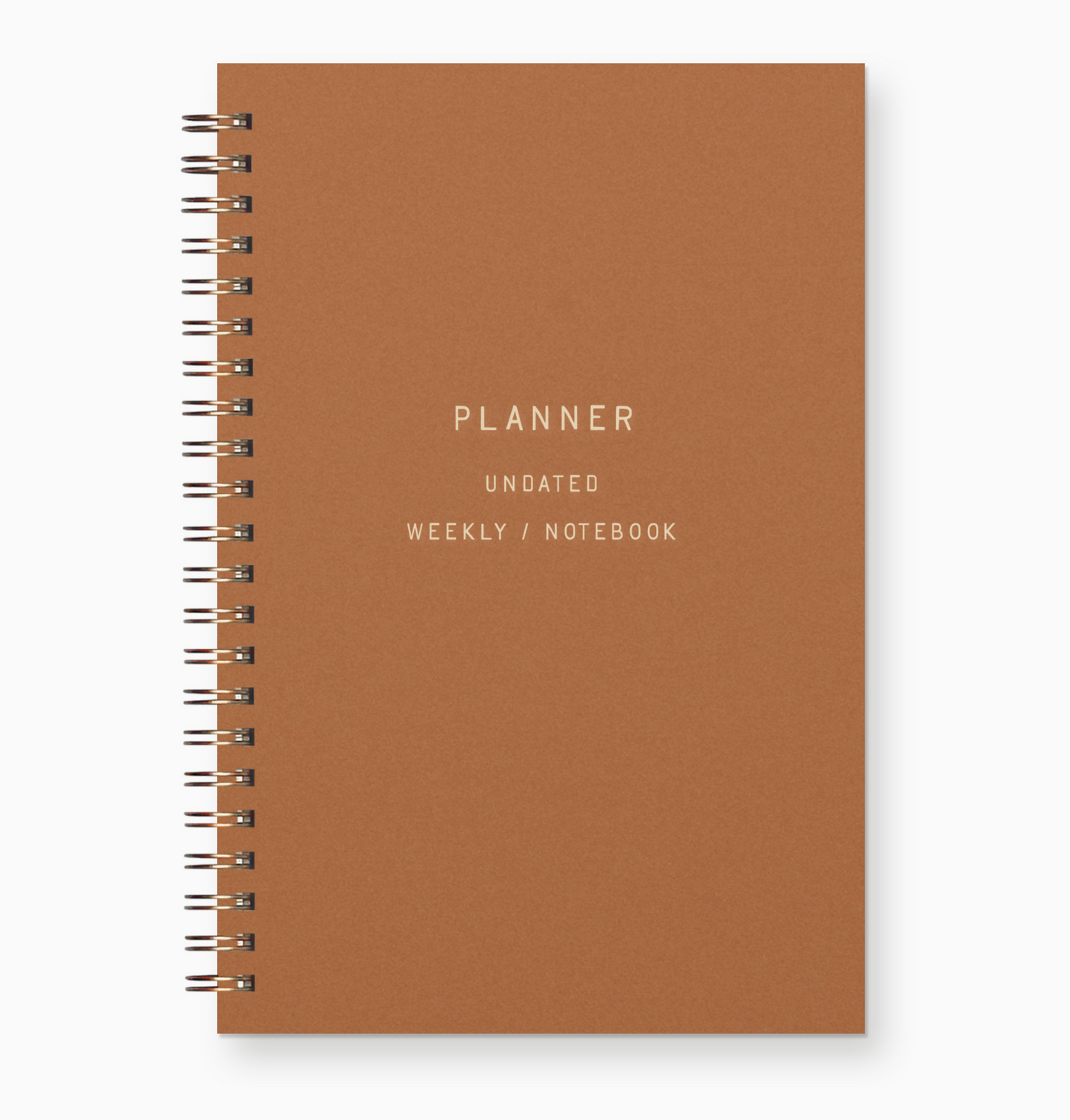 Journal Weekly Planner - Standard In Copper