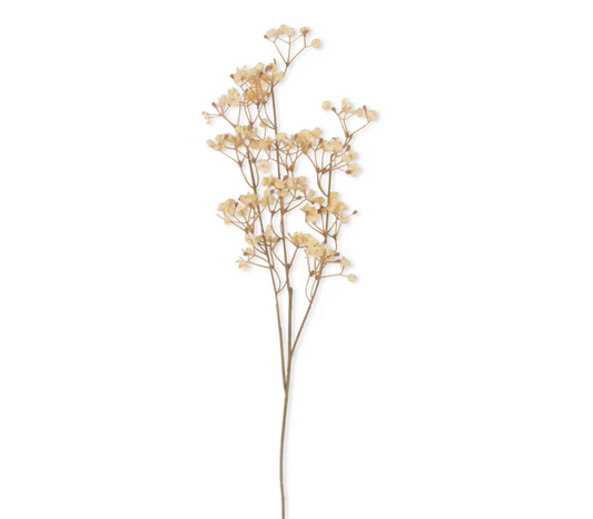 Papery Cream Faux Floral Stem