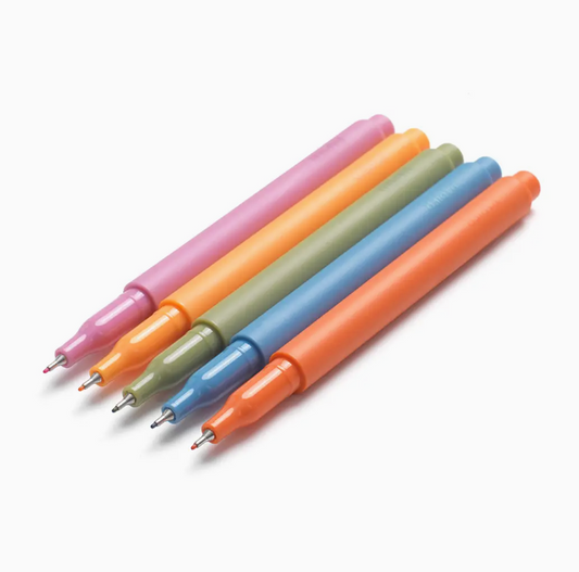 Set of 5 Bright Fineliners