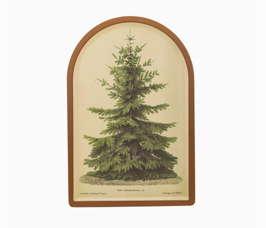 Vintage Christmas Tree Arched Tray
