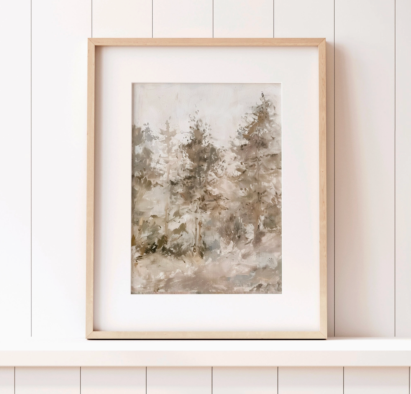 Pine Tree Forest Artwork Print