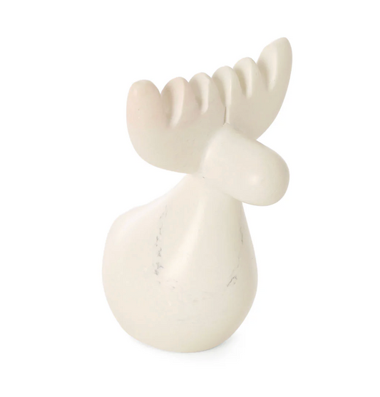 White Soapstone Reindeer