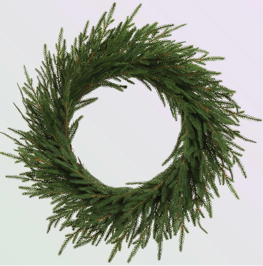24" Frasier Fir Wreath: Real Touch Greenery