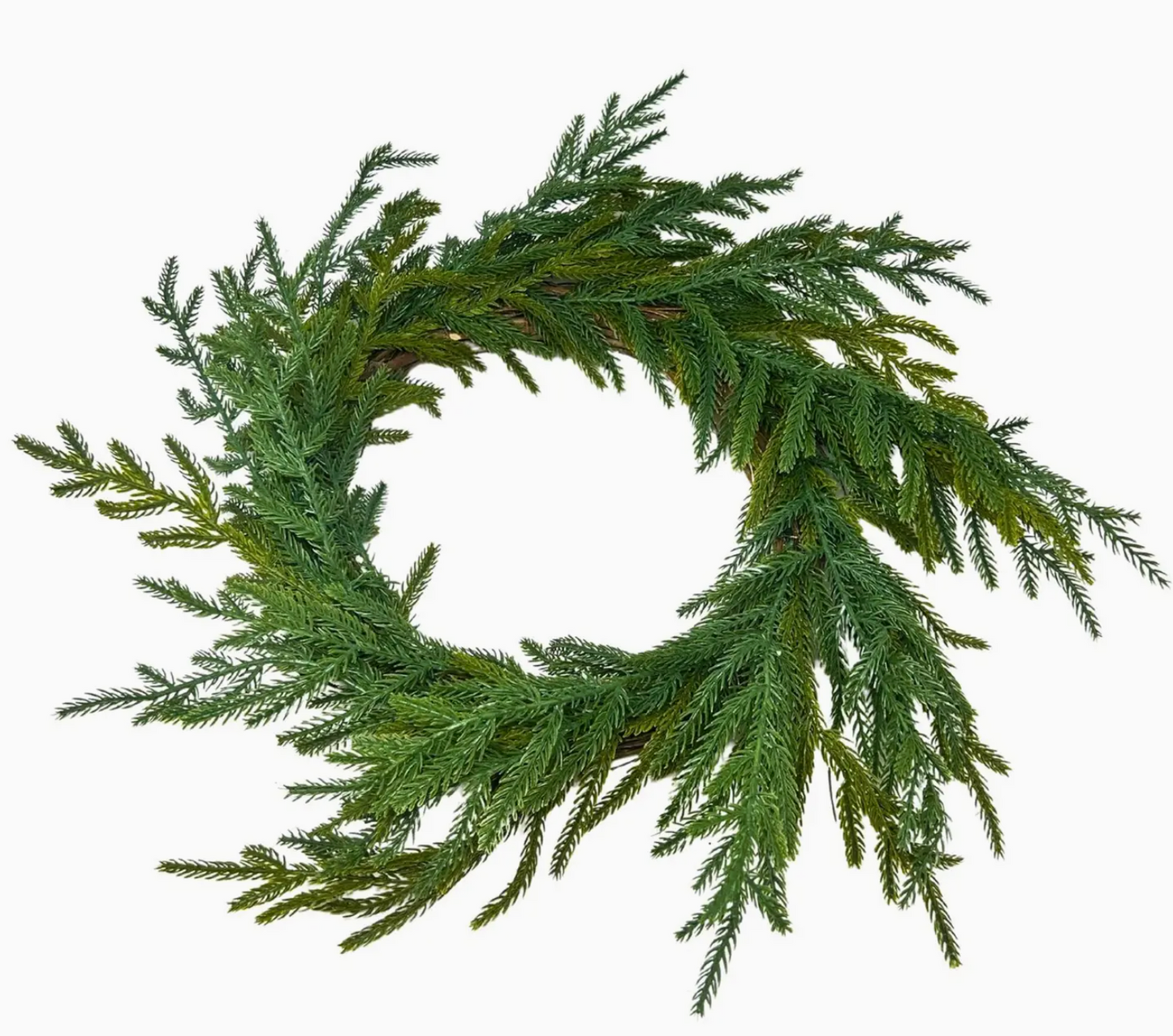 21" Norfolk Pine Wreath: Real Touch