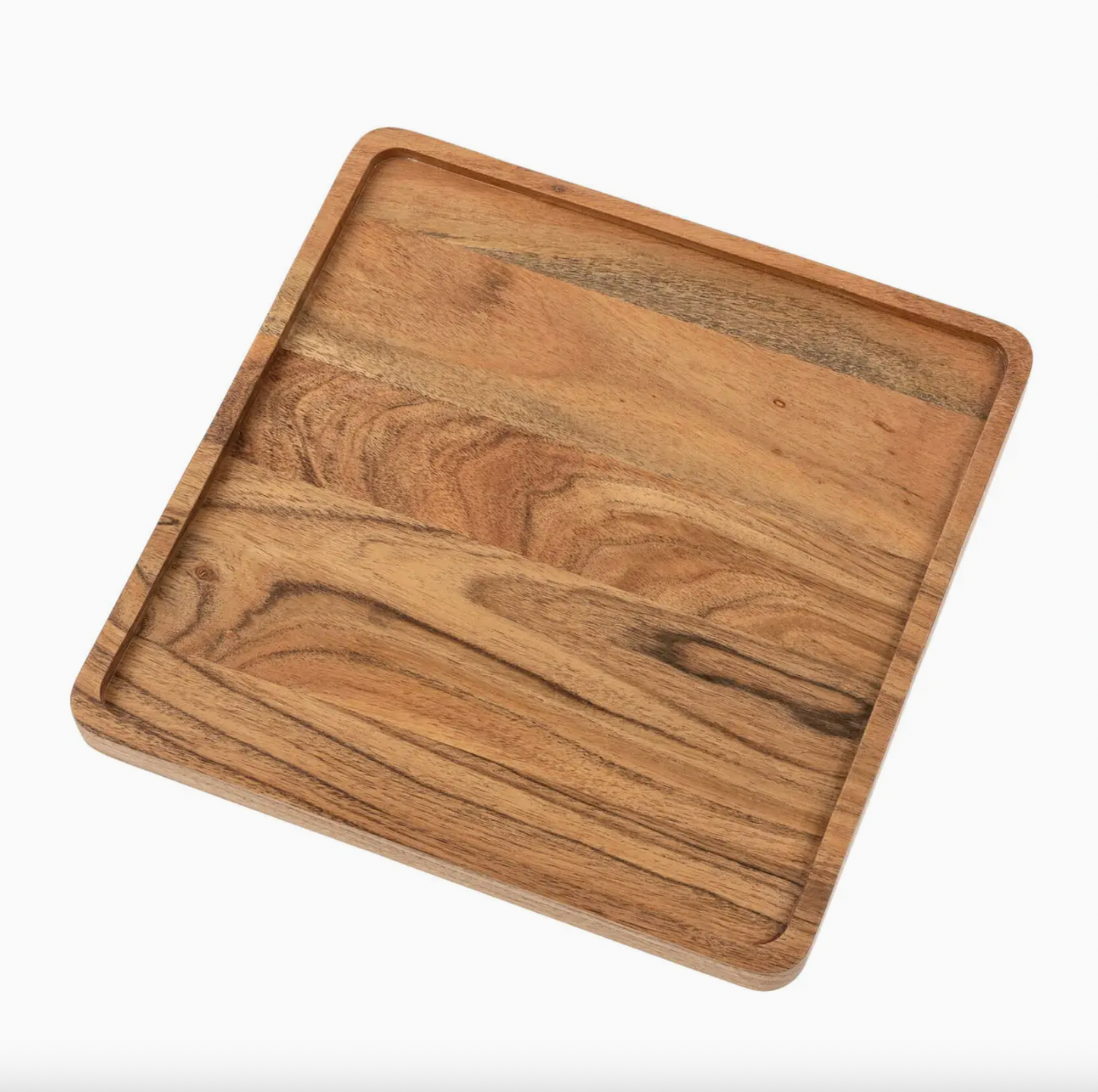 Heritage Acacia Wood Tray: Square