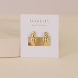 Twist Channel Hoop Earring