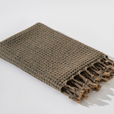 Dark Brown Stonewashed Turkish Hand Towel