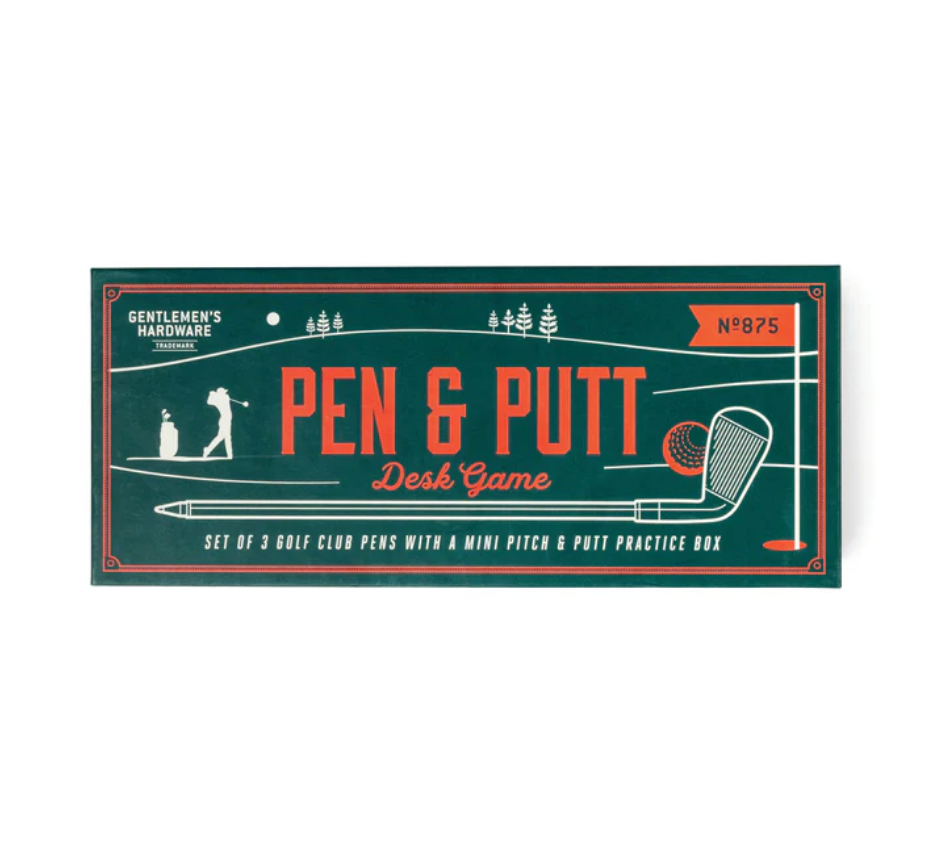 Golf Club Pen Set + Desk Game
