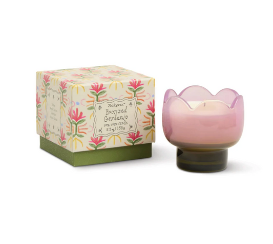 Bronzed Gardenia Tulip Candle