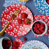 Red, White + Blue Bamboo Plate Set