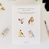 Paintable Notecards: Birds