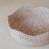 Scalloped Woven Tray: 2 Sizes