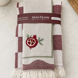 Turkish Kitchen Towel Set: Pomegranate