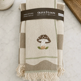 Turkish Kitchen Towel Set: Mushroom