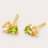 Sage Teardrop Stud Earring