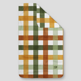 Rust +Sage Plaid Microfiber Kitchen Towel