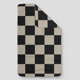 Black & White Checkerboard Pattern Microfiber Kitchen Towel