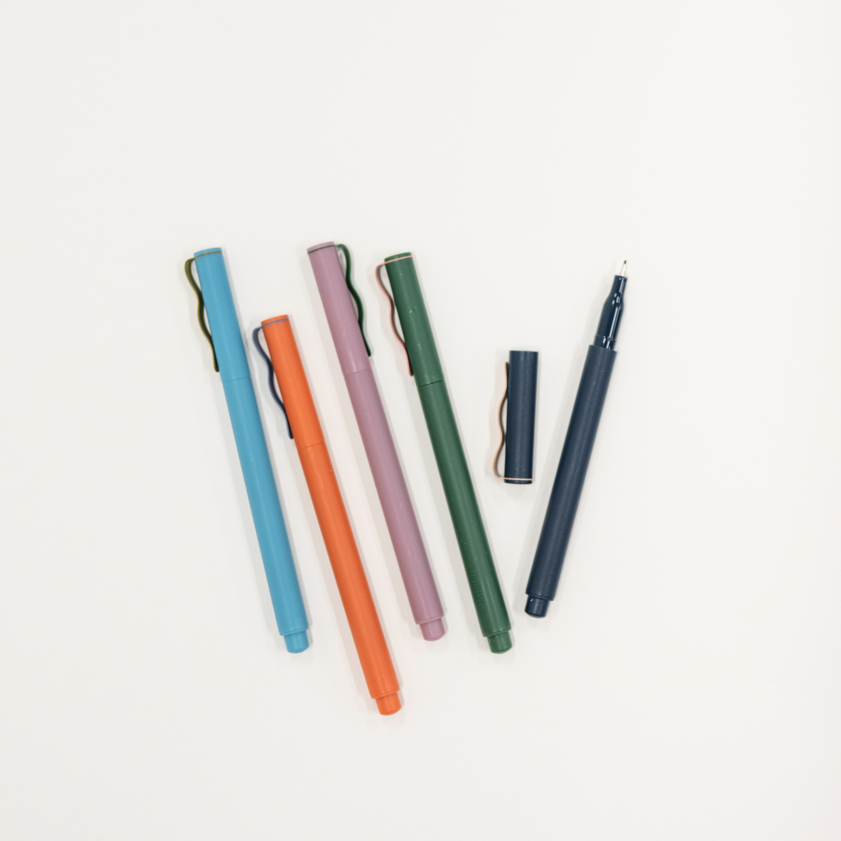 Bold colored 5 fineliners for school journaling or the office