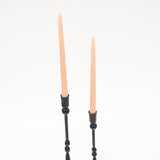 Spherical Forged Iron Candlestick