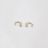 Opal Open Hoop Earring