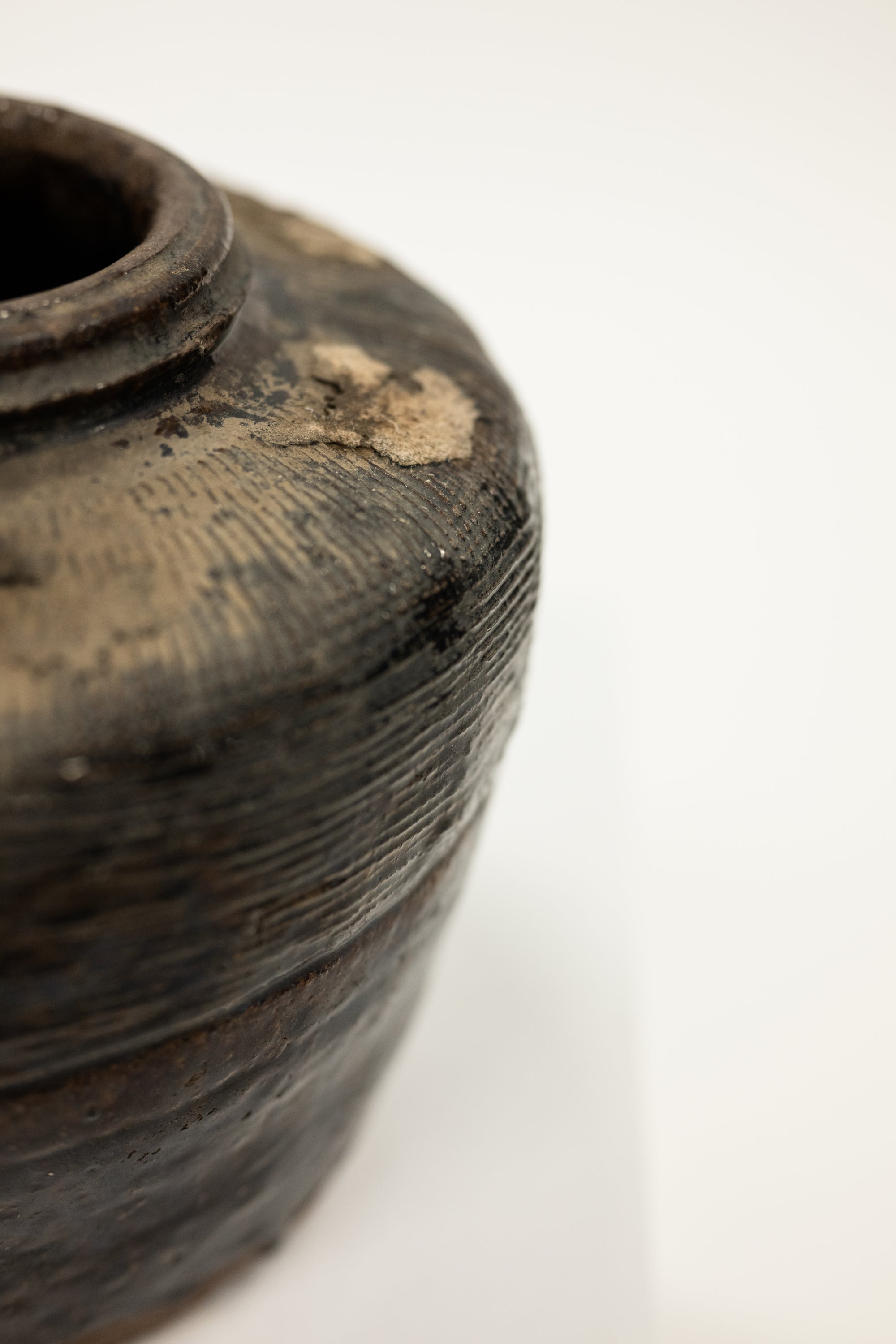 detail shot of the bean pot