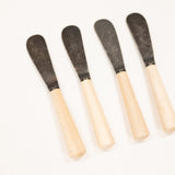 maple wood black steel spreader set