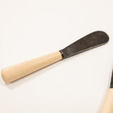 maple wood black steel spreader set
