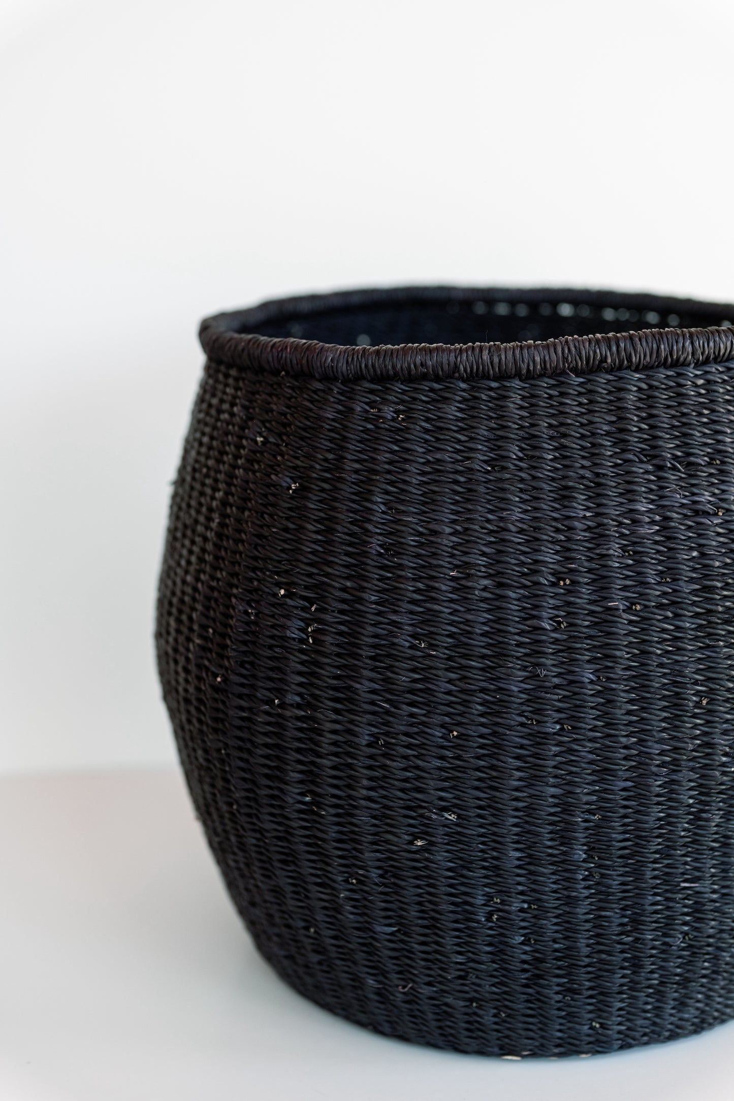 Black Barrel Basket