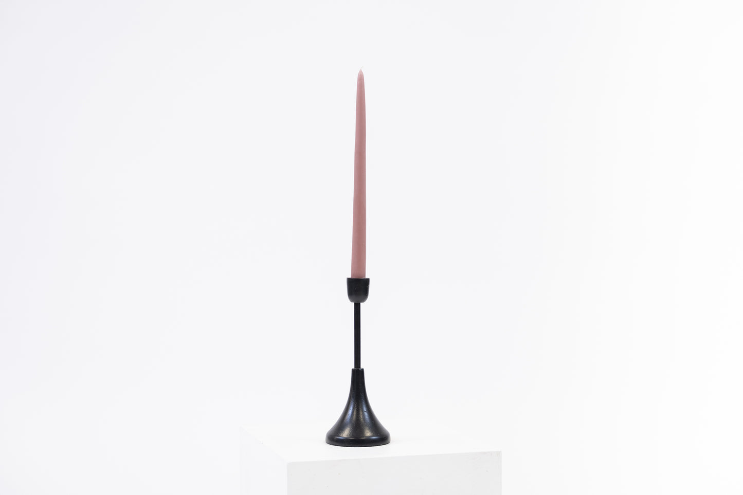 Noir Candlestick - Slim Black Taper Holder