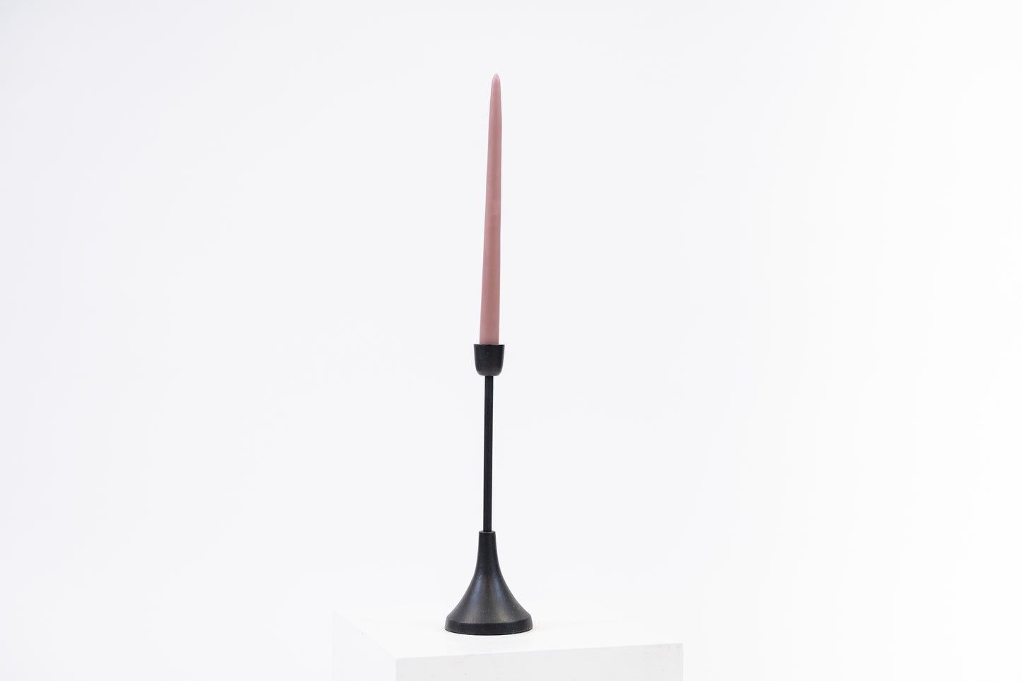 Noir Candlestick - Slim Black Taper Holder