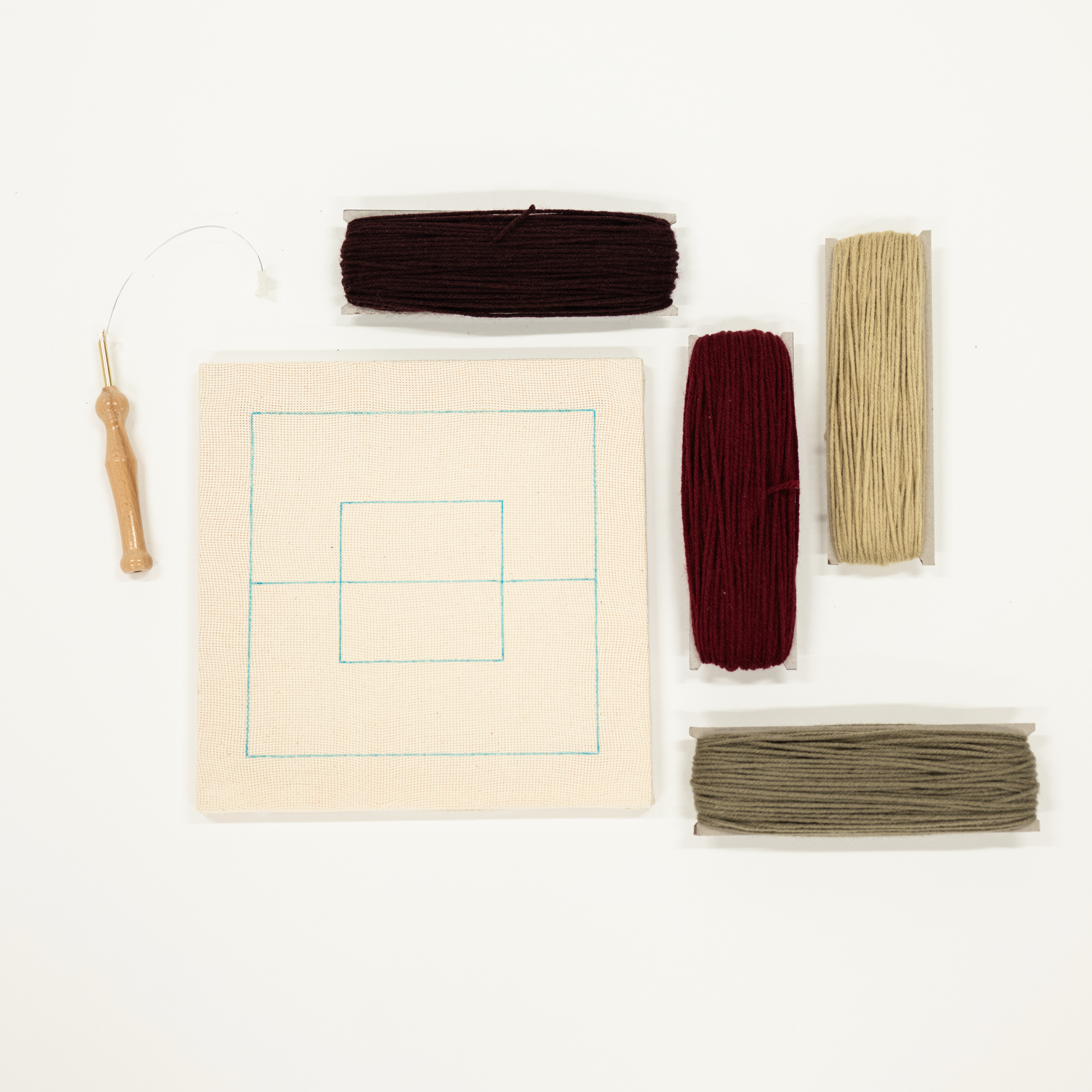 black cherry diy punch needle kit for abstract art