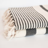 Black And White Turkish Towel