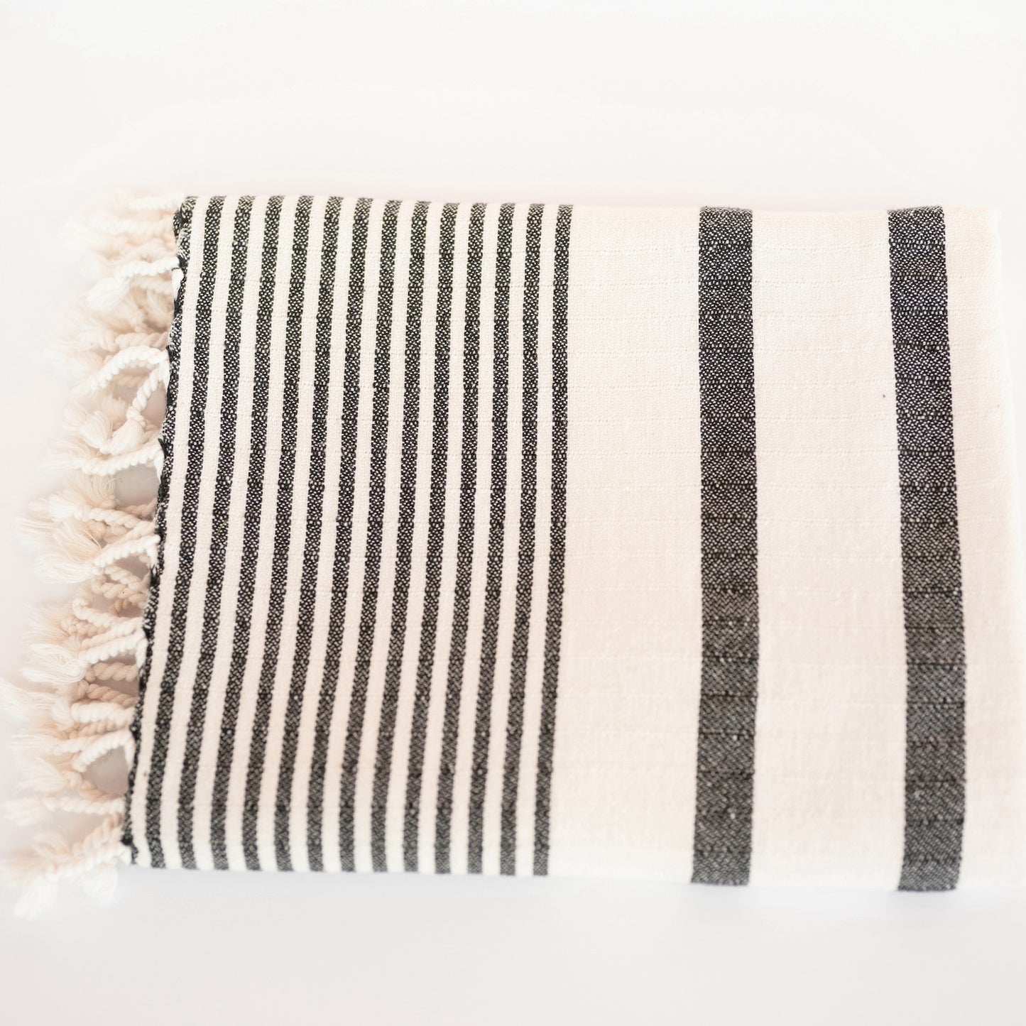 Black And White Turkish Towel