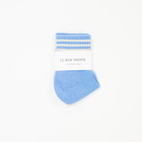 light blue shorter crew socks by Le Bon, the girlfriend sock