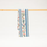 blue stripe pink floral microfiber kitchen towel
