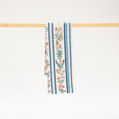 blue stripe pink floral microfiber kitchen towel