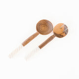 Bone Twist Salad Spoons - Olive Wood Servers