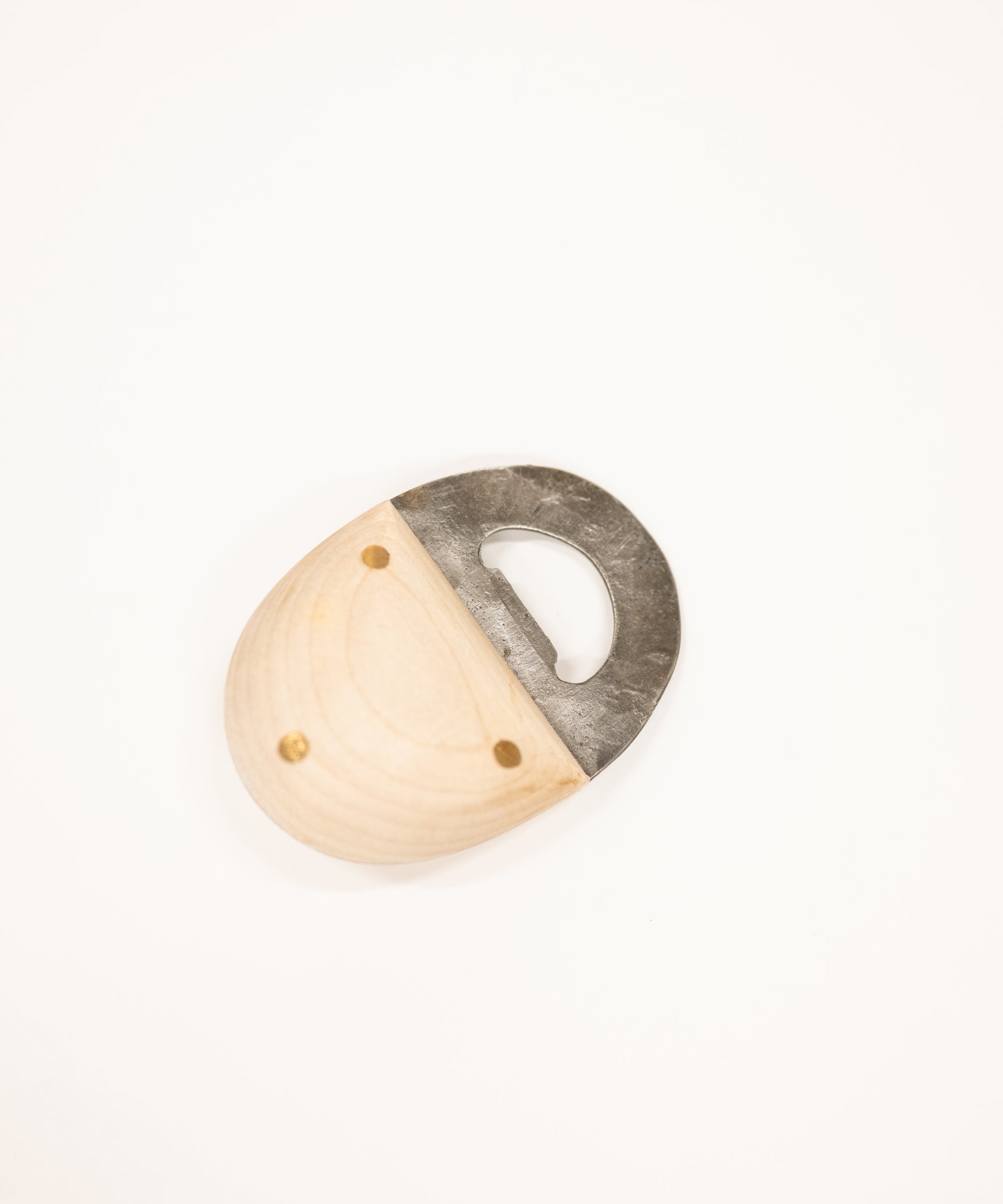 maple wood and stainless steel bottle opener