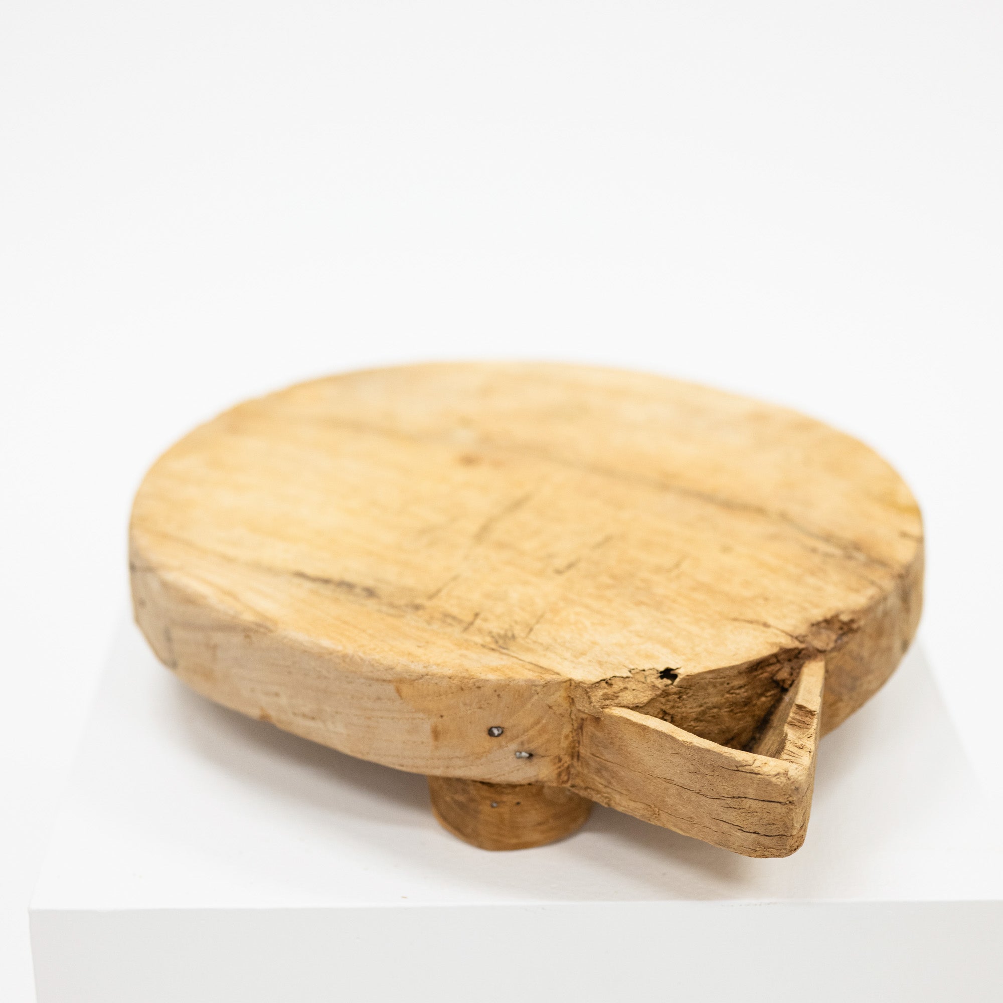 Wooden board on a white background
