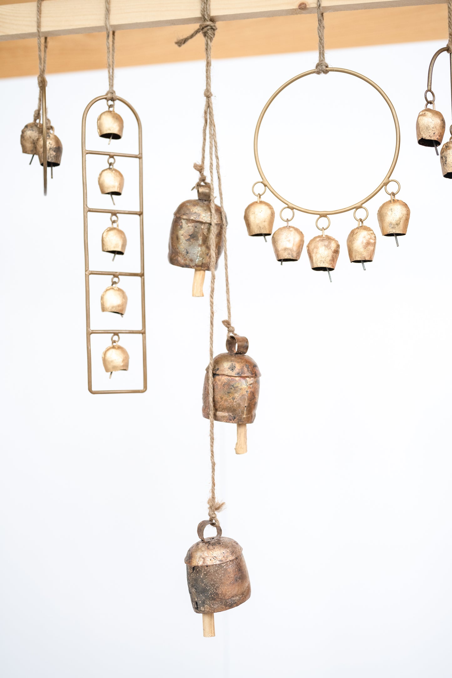 Hoop Wind Chime with Brass Bells