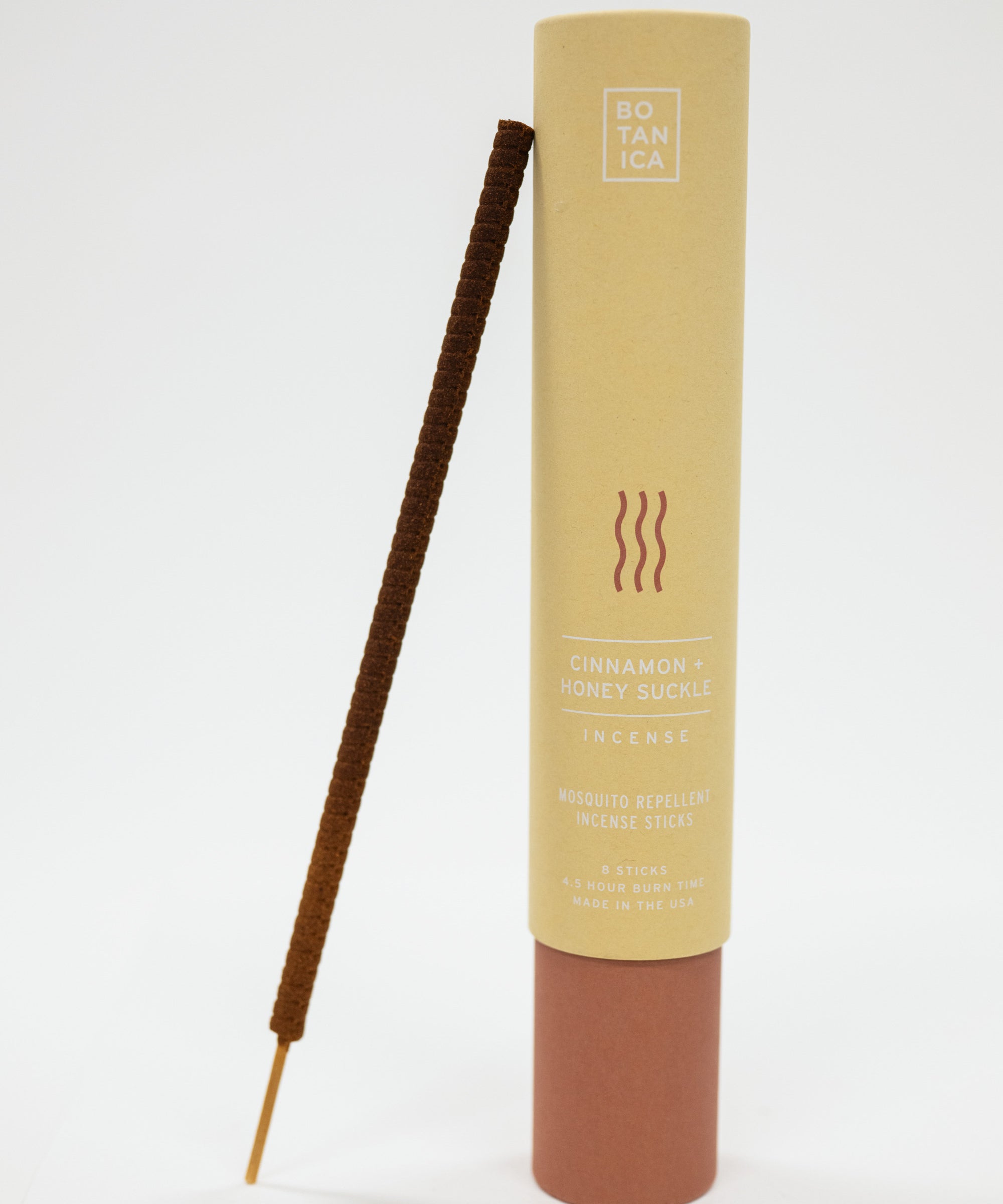 Mosquito incense stick with packaging on a white background